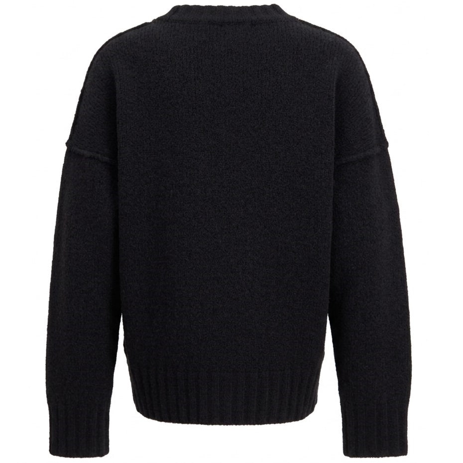 Seventh Wollstrickpullover Schwarz