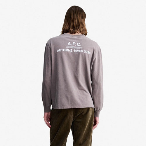 A.P.C. Hiver26 Langarm-T-shirt Braun