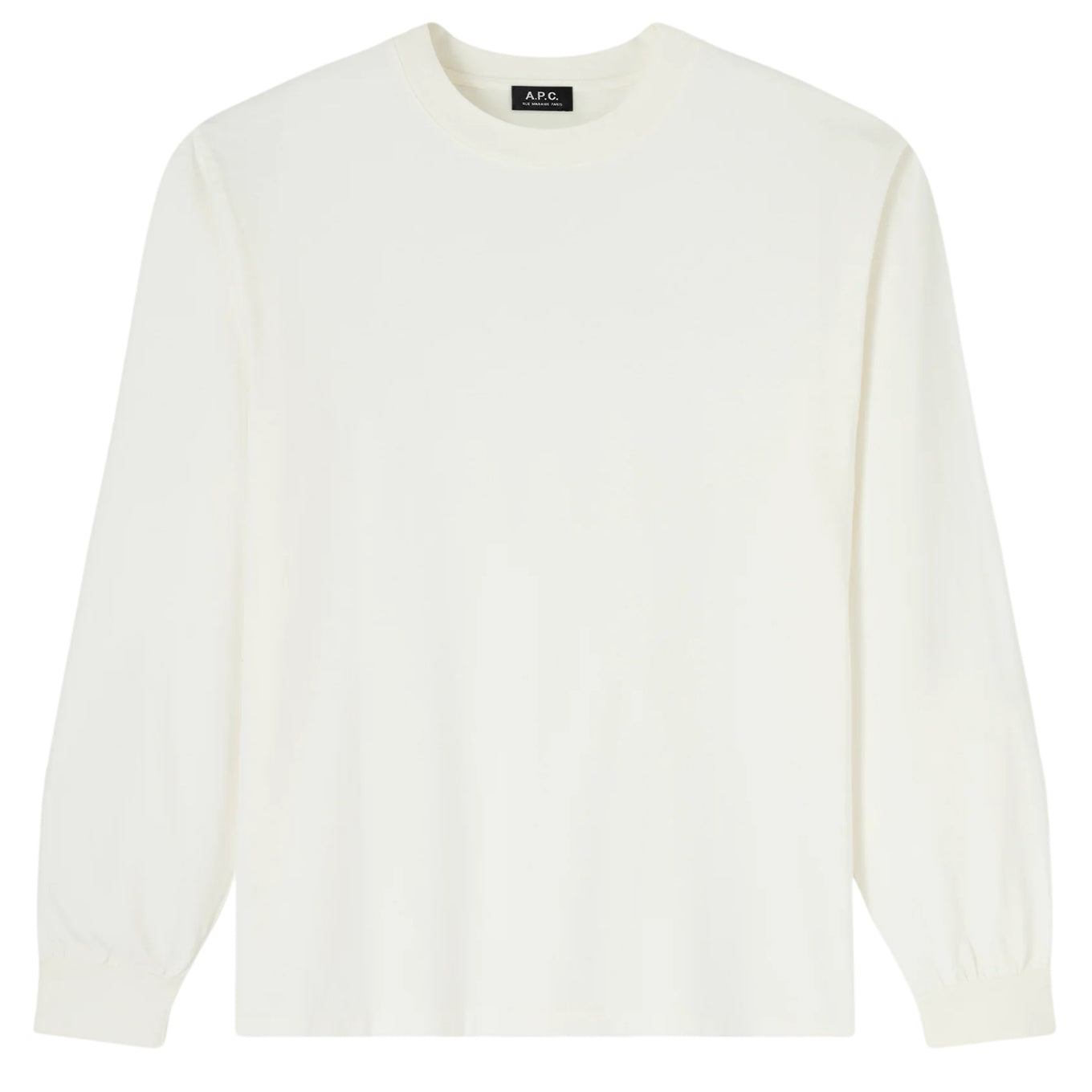 A.P.C. Hiver26 Langarm-T-shirt Offwhite
