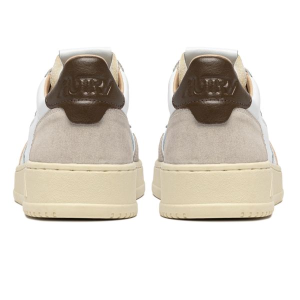 Autry Medalist Low Sneaker Wit/Beige/Bruin