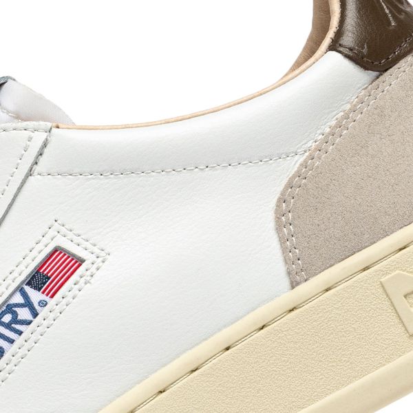 Autry Medalist Low Sneaker Wit/Beige/Bruin