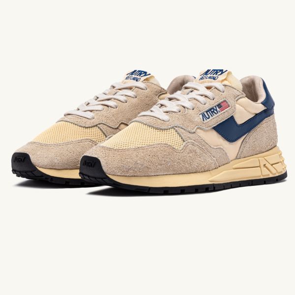 Autry Reelwind Low Sneaker Beige/Blauw