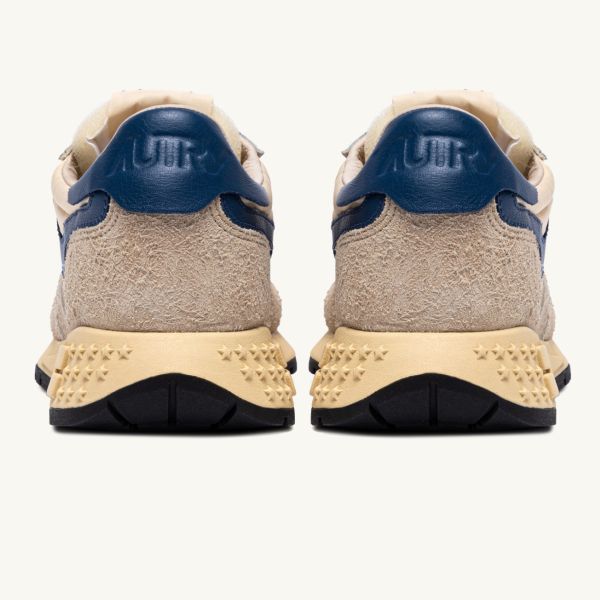 Autry Reelwind Low Sneaker Beige/Blauw
