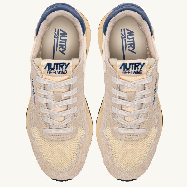 Autry Reelwind Low Sneaker Beige/Blauw