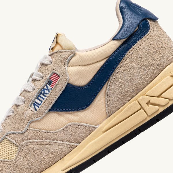 Autry Reelwind Low Sneaker Beige/Blauw
