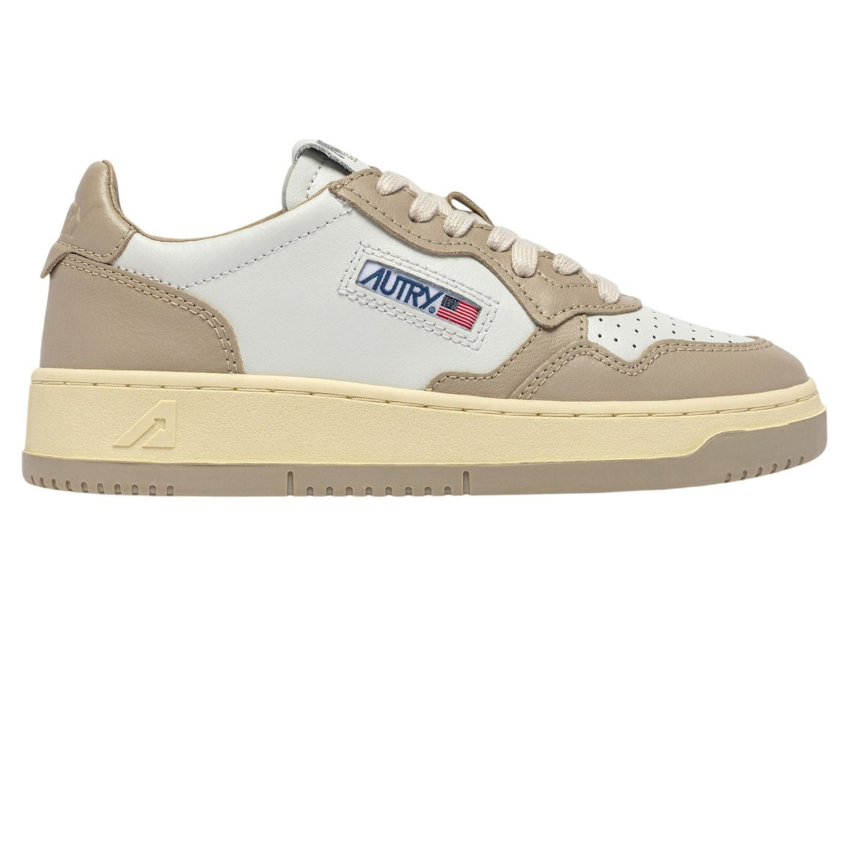 Autry Medalist Low Sneaker Weiß/Beige