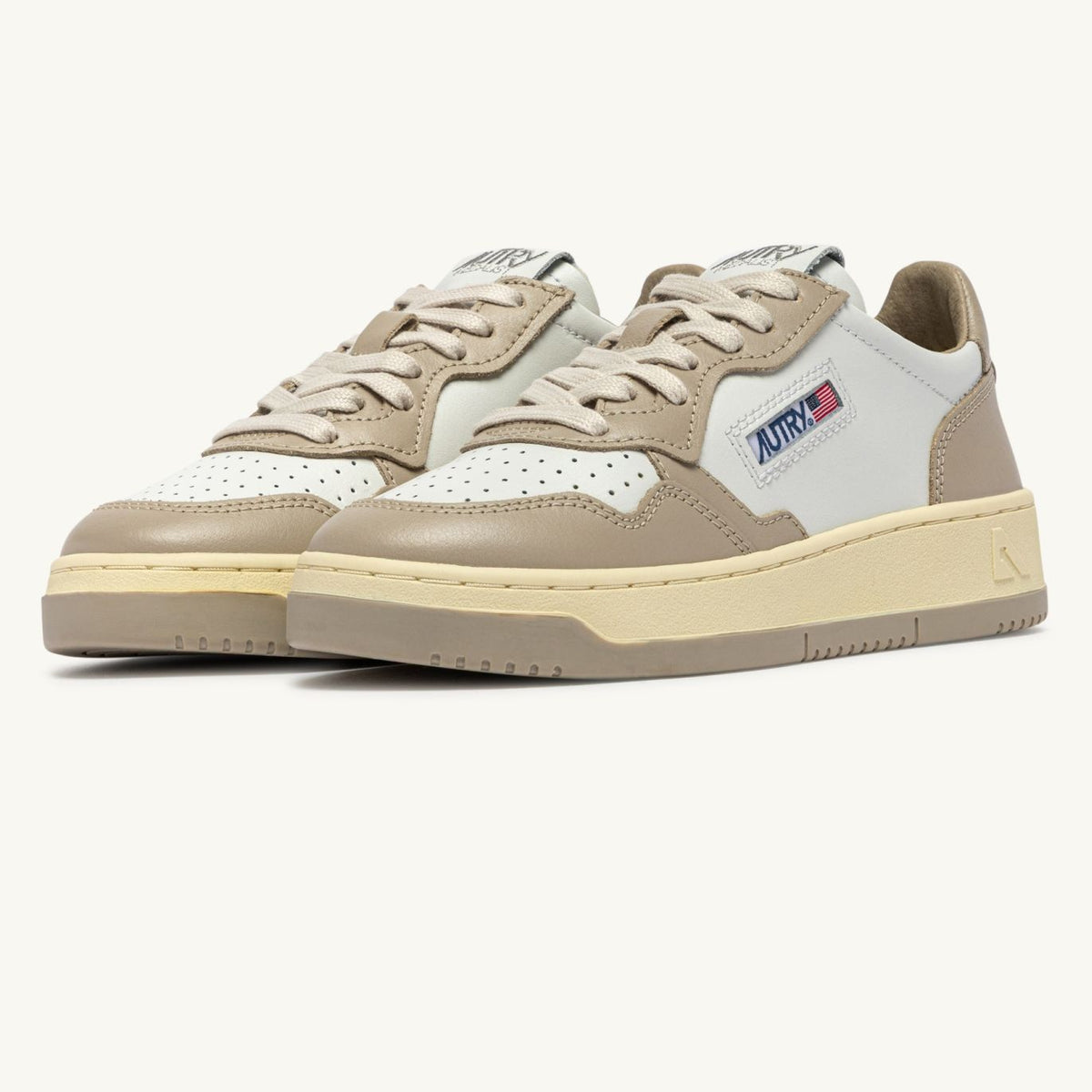 Autry Medalist Low Sneaker Weiß/Beige