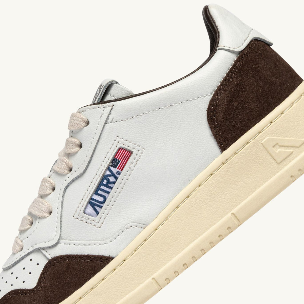 Autry Medalist Low Sneaker Weiß/Braun