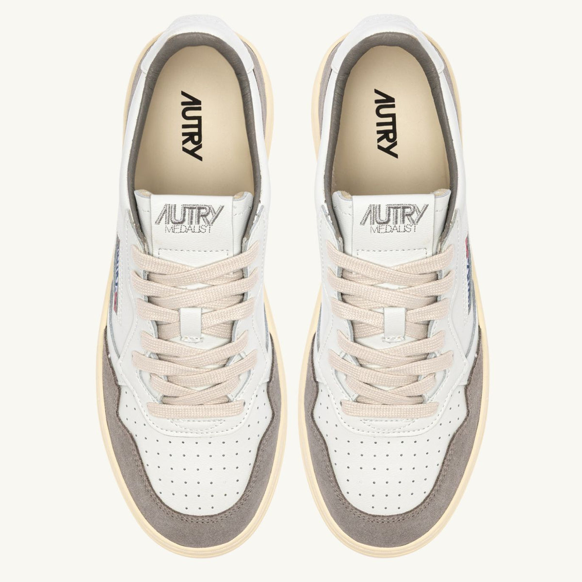 Autry Medalist Low Sneaker Weiß/Grau