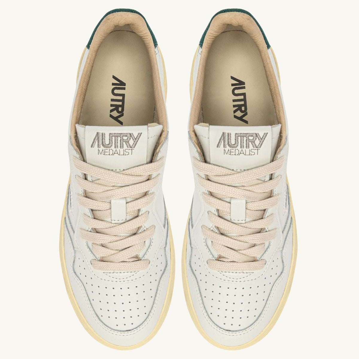 Autry Medalist Low Sneaker Weiß/Grün