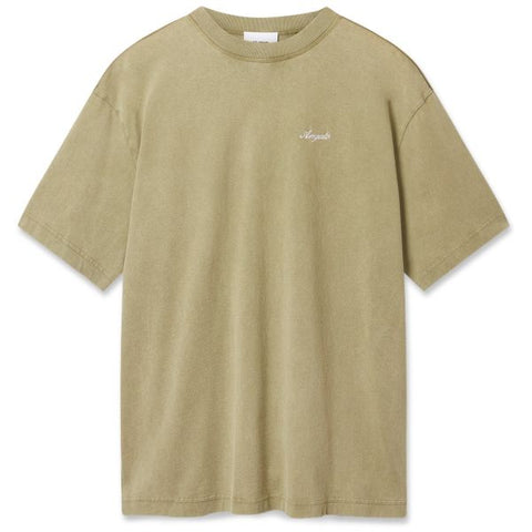 Axel Arigato Honor Washed T-shirt Dunkelgrün