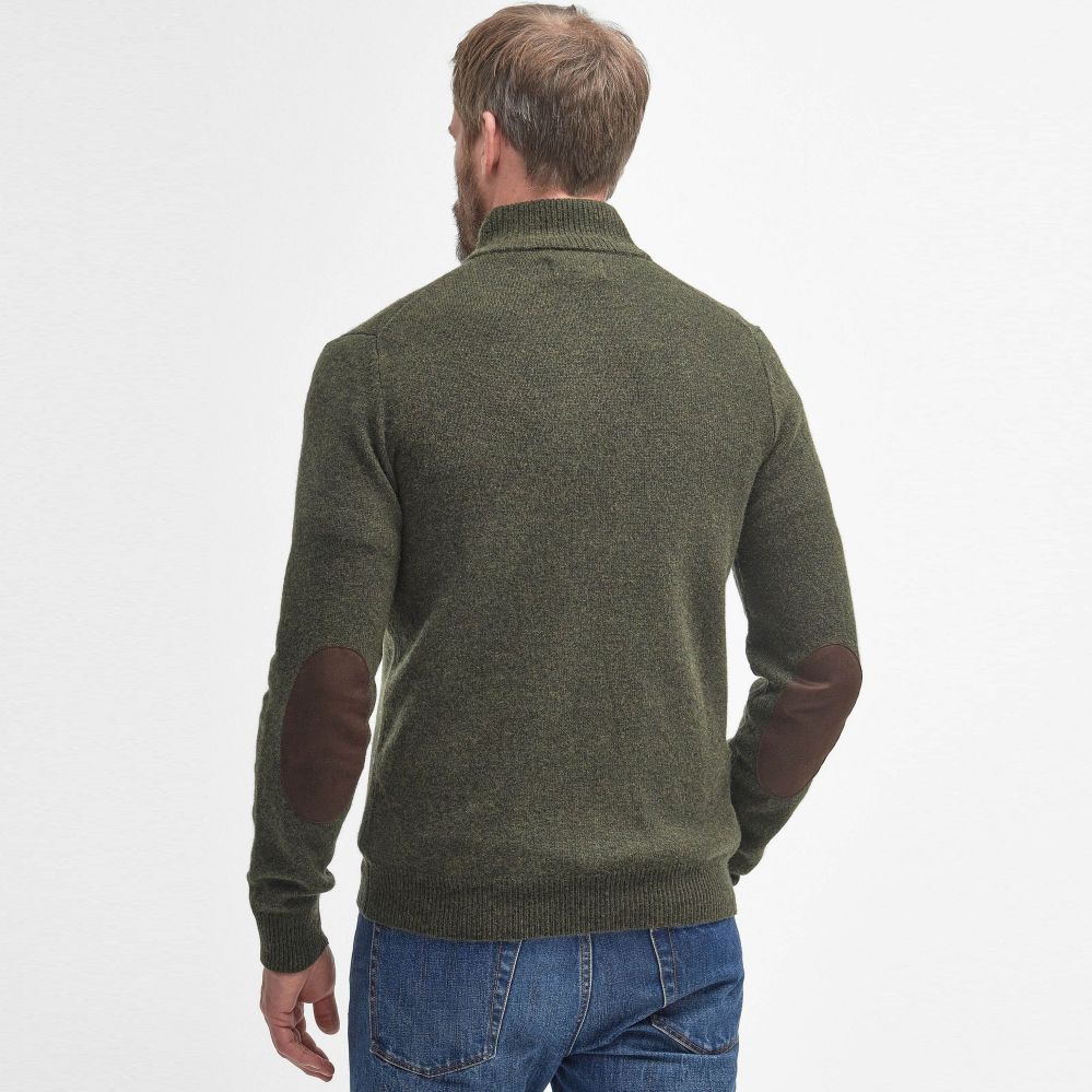 Barbour Essential Patch Half Zip Sweater Donker Groen