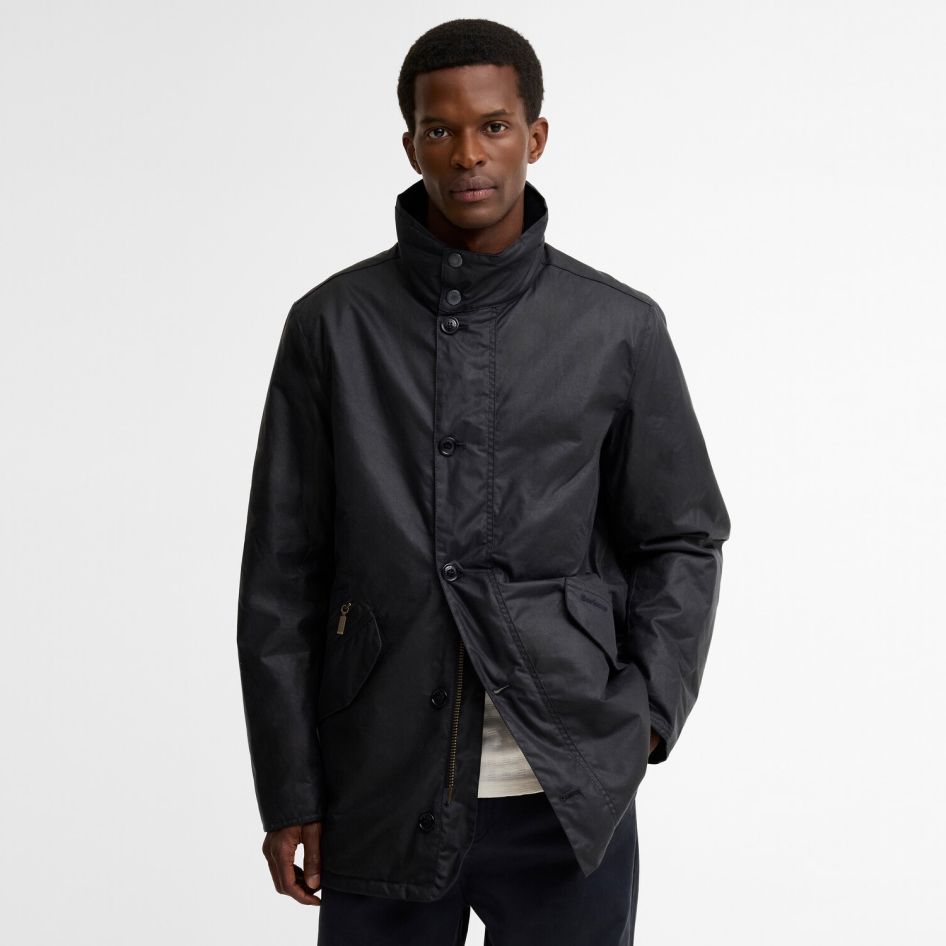 Barbour Modern Powell Wax Jas Navy