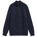 Barbour Essentials Fleck Half-Zip Pullover Marine