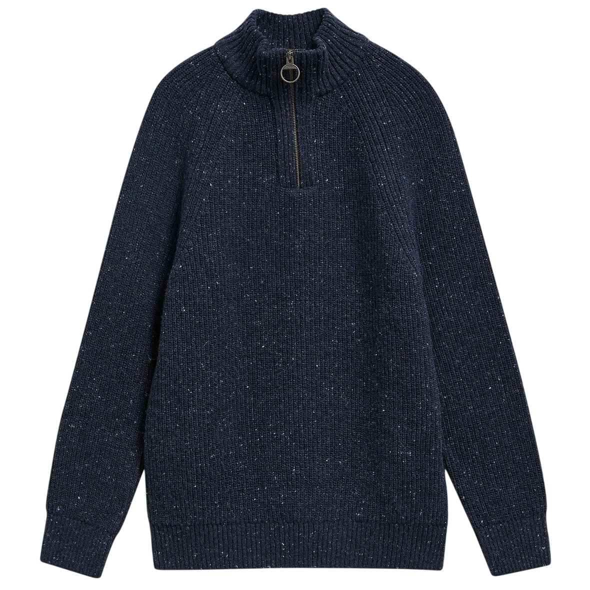 Barbour Essentials Fleck Half-Zip Pullover Marine