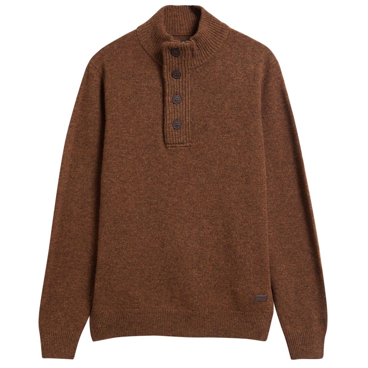 Barbour Essential Patch Half-Zip Pullover Braun