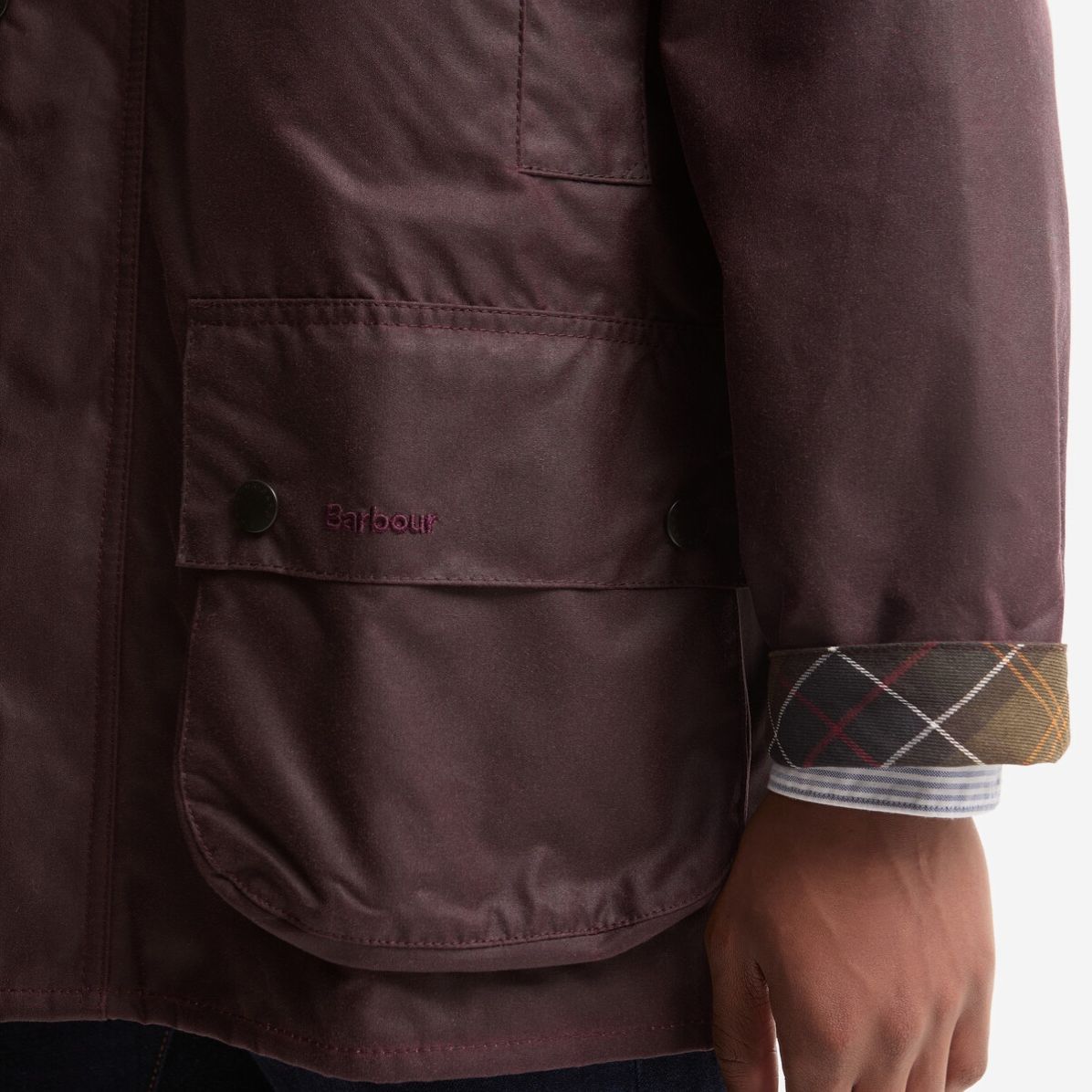 Barbour Icons Beaufort Wax Jacke Bordeaux