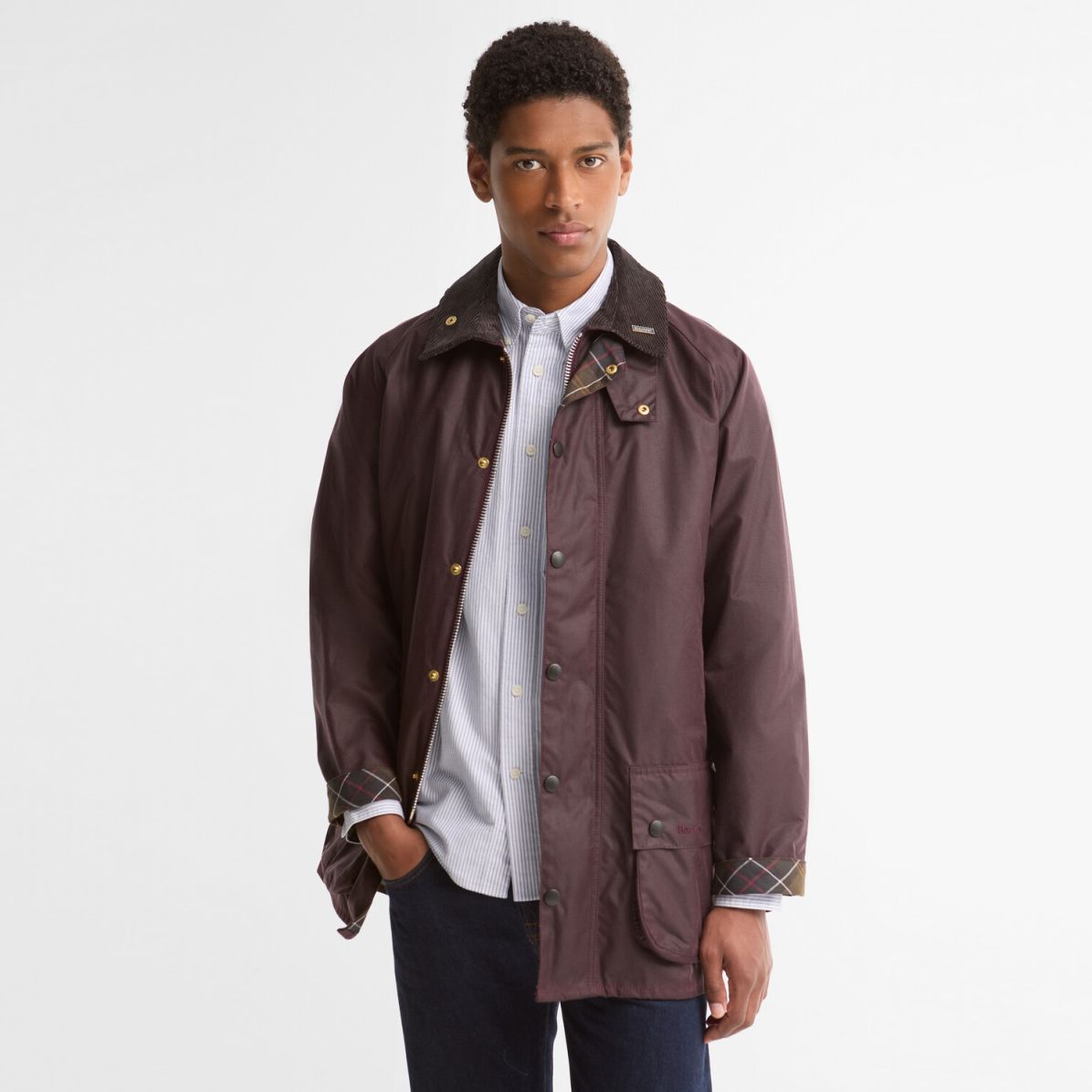 Barbour Icons Beaufort Wax Jacke Bordeaux