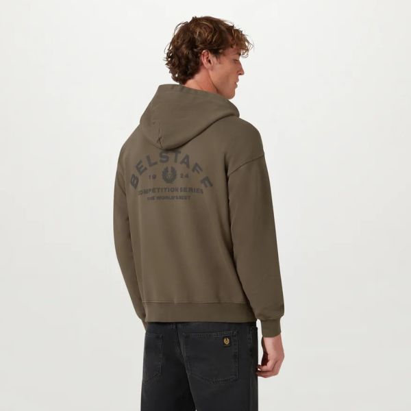 Belstaff Competition Hoodie Donker Groen