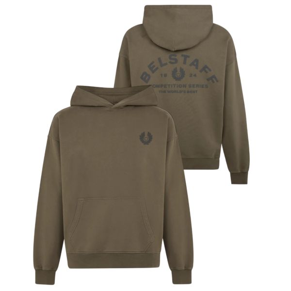 Belstaff Competition Hoodie Donker Groen