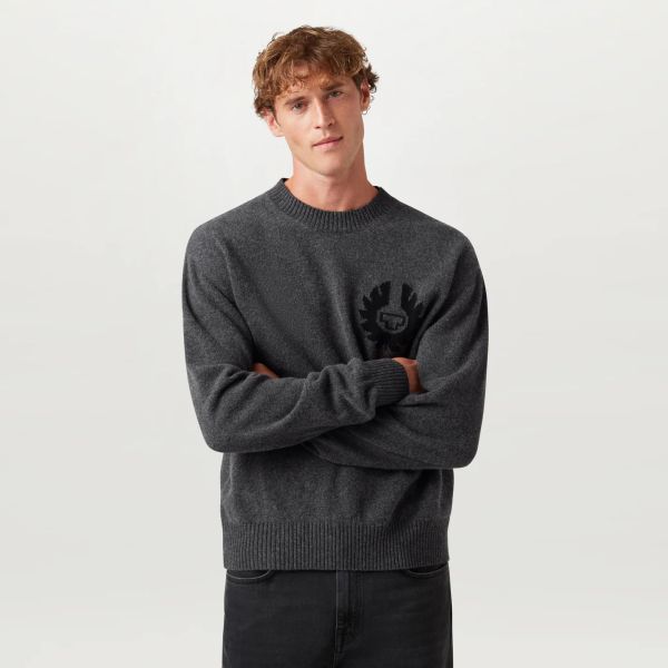 Belstaff Competition Knitted Sweater Antraciet