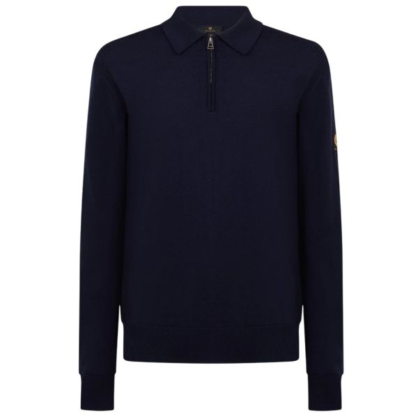 Belstaff Kyle Longsleeve Polo Navy