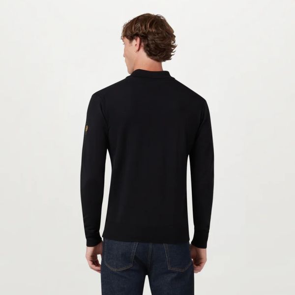 Belstaff Kyle Longsleeve Polo Zwart