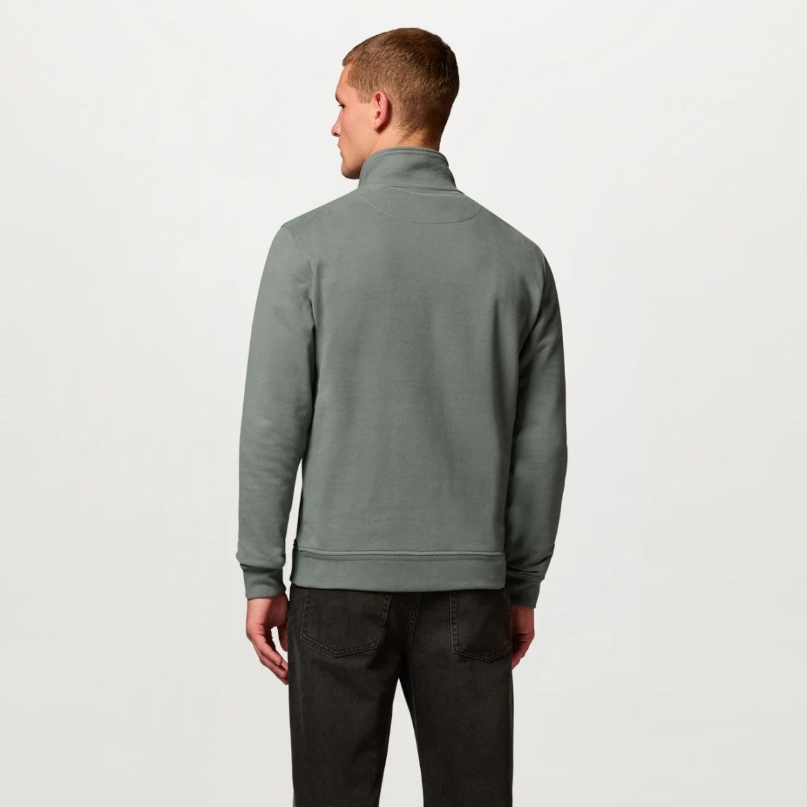 Belstaff Quarter Zip Sweater Grijs