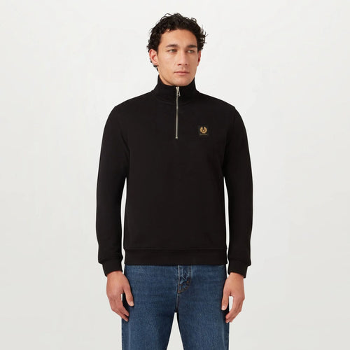 Belstaff Quarter Zip Sweater Zwart