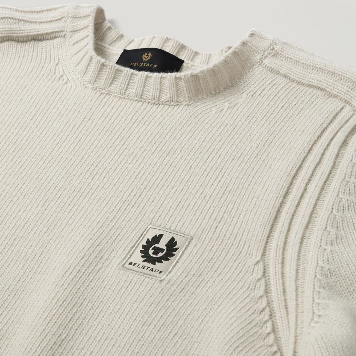 Belstaff Watch Knitted Sweater Beige