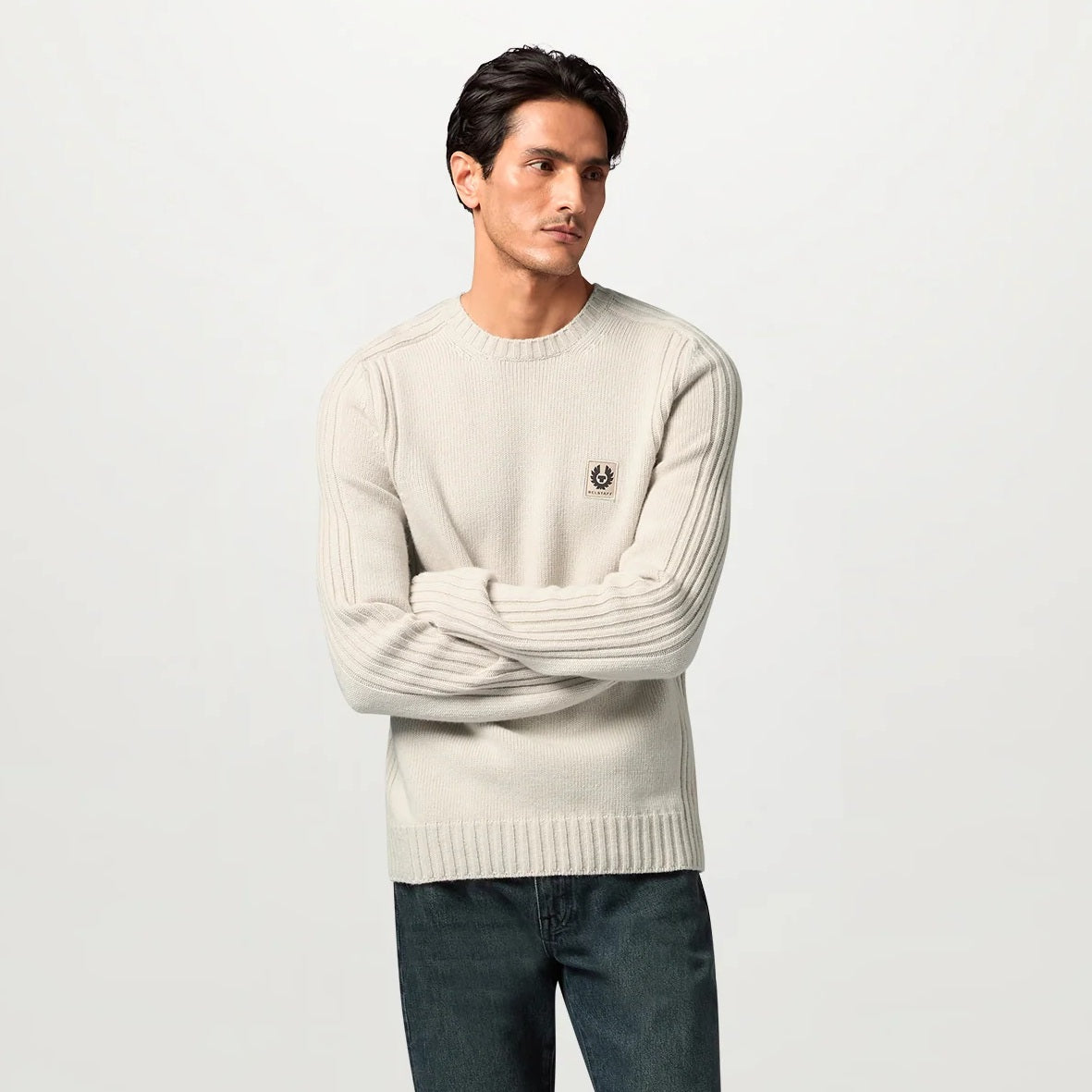 Belstaff Watch Knitted Sweater Beige