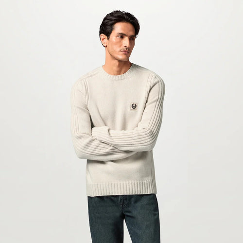 Belstaff Watch Knitted Sweater Beige