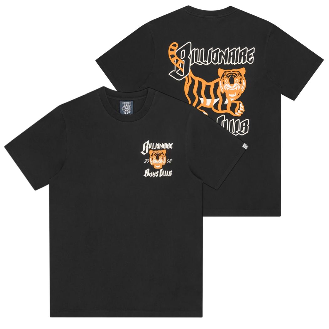 Billionaire Boys Club Tiger Logo T-shirt Zwart