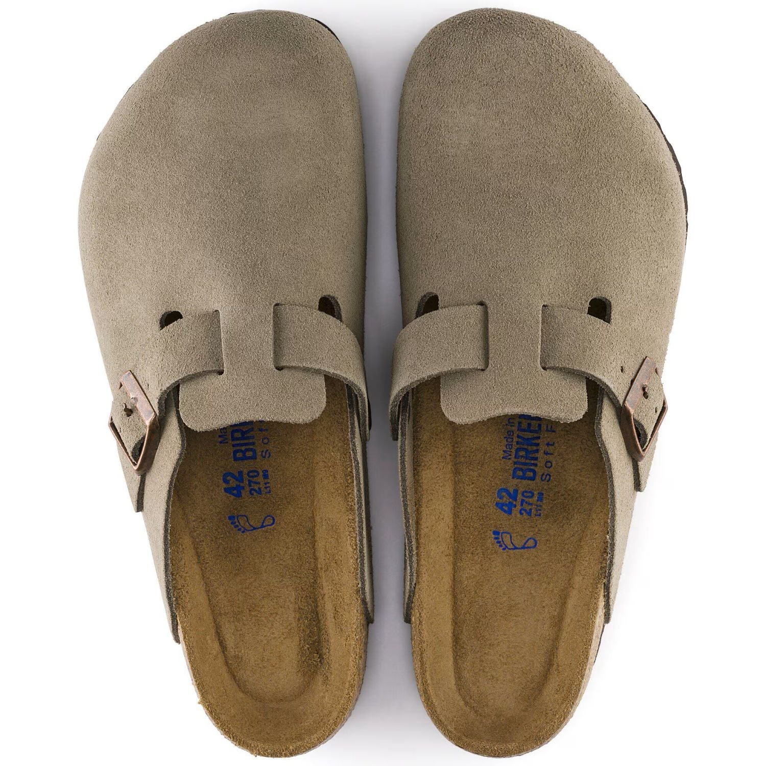 Birkenstock Boston Soft Regular Pantoffel Beige
