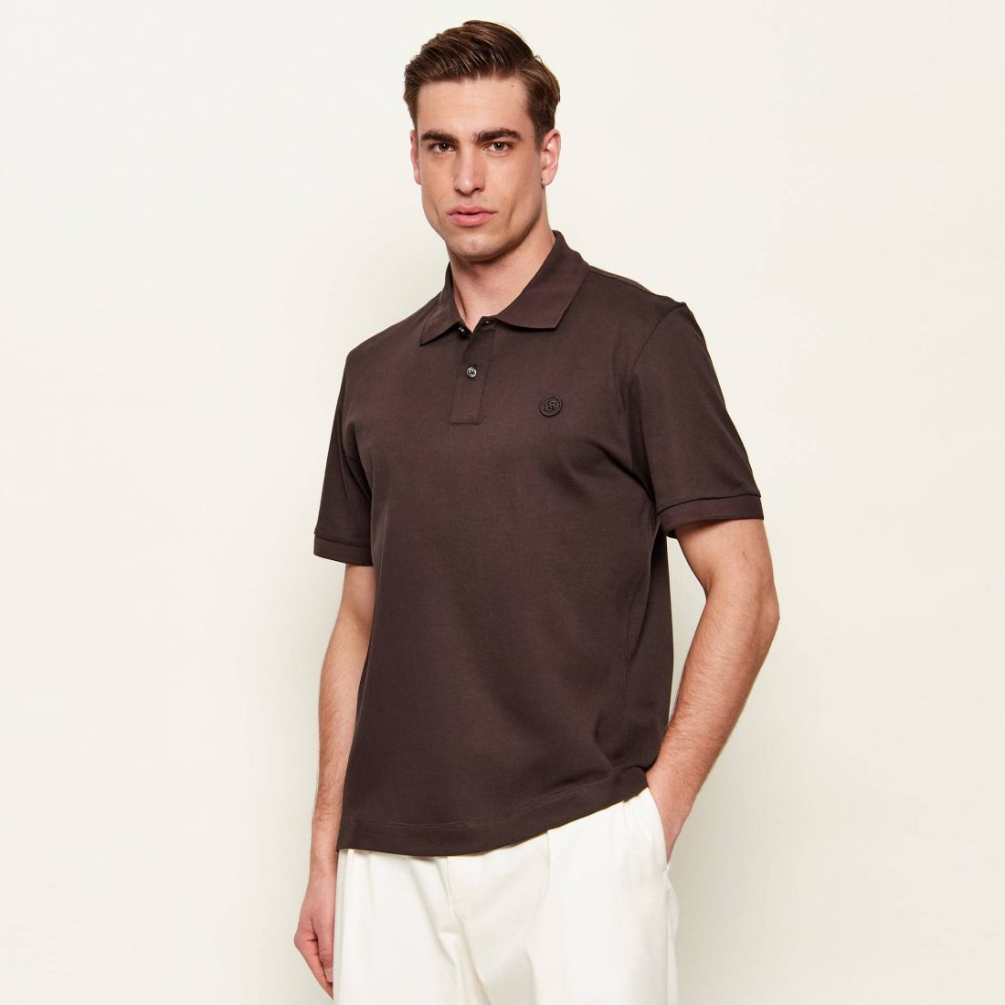 Boss Parris Polo Bruin