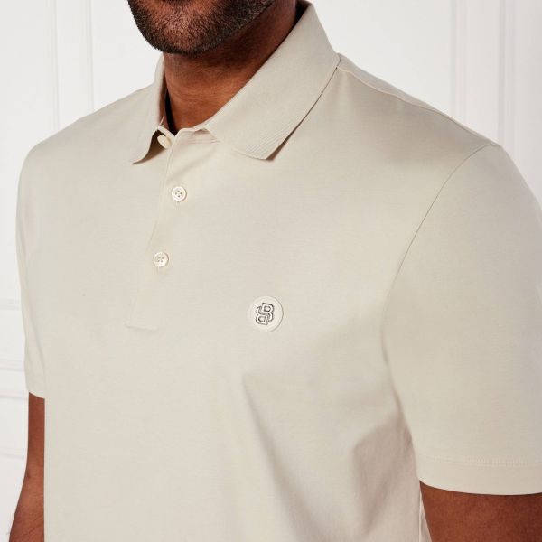 Boss Parris Polo Off White