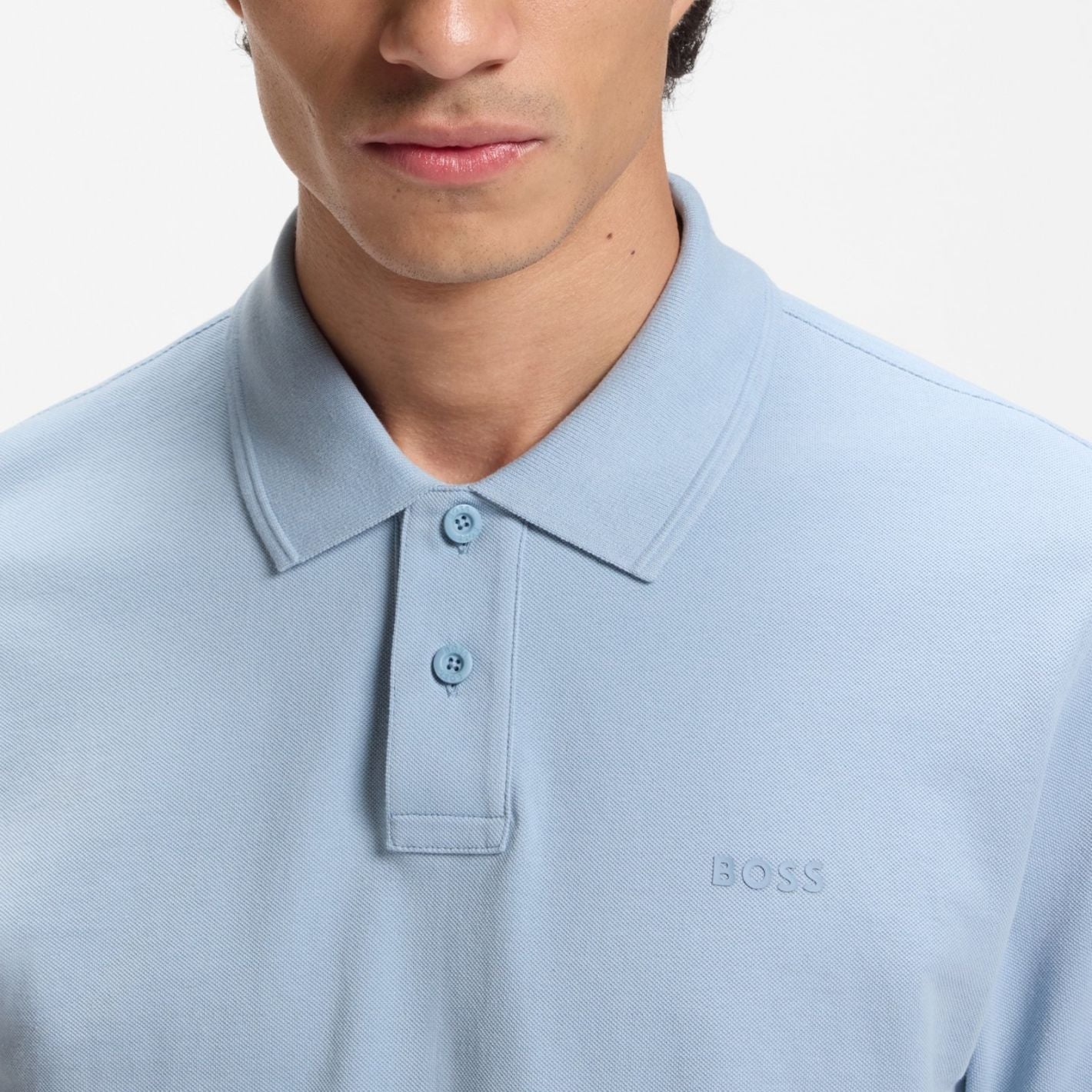 Boss Prime Polo Licht Blauw