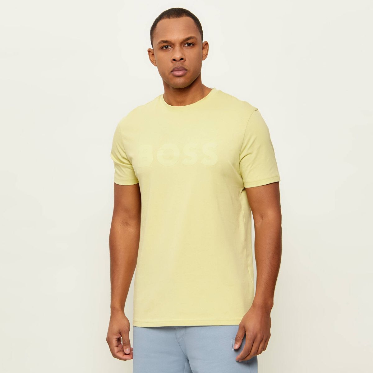 Boss Thinking T-shirt Geel