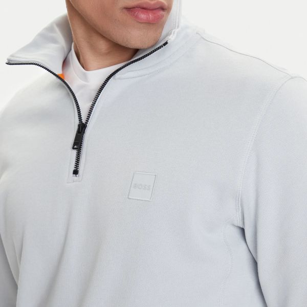 Boss Zetrust Half Zip Sweater Grijs
