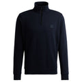 Boss Zetrust Half Zip Sweater Navy
