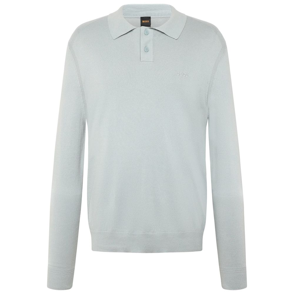 Boss Asac Polo Sweater Grijs