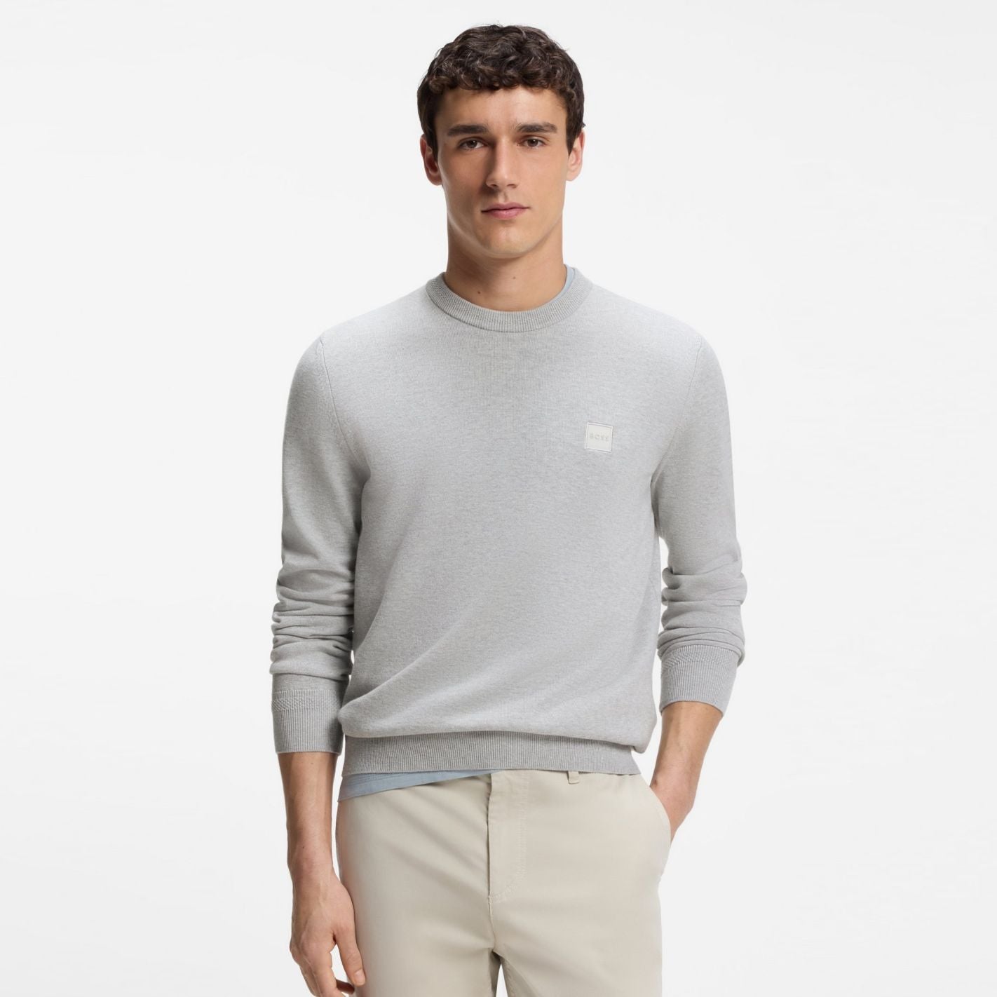 Boss Kanovano Pullover Grau