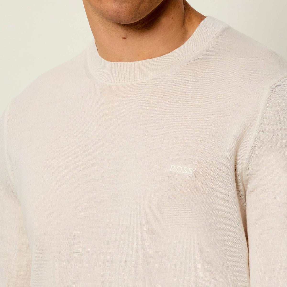 Boss Leno Sweater Off White