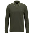 Boss Passerford Langarm-Poloshirt Dunkelgrün