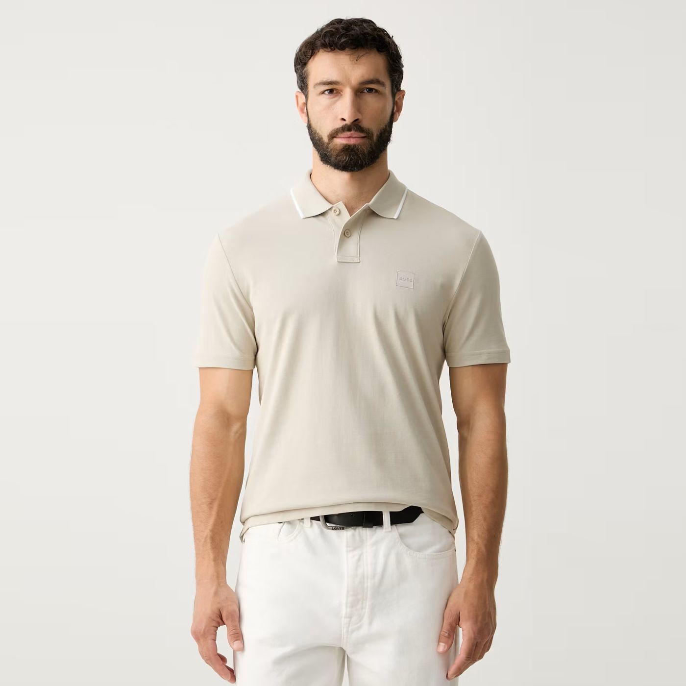 Boss Passerford Poloshirt Beige