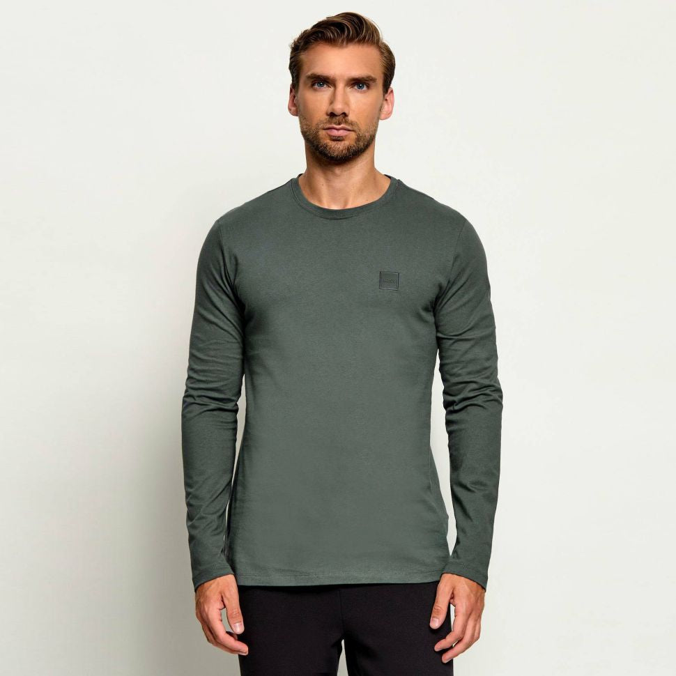Boss Tacks Longsleeve T-shirt Dunkelgrün