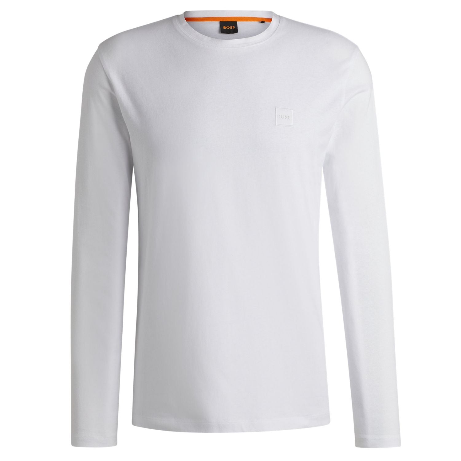 Boss Tacks Langarm-T-shirt Weiß