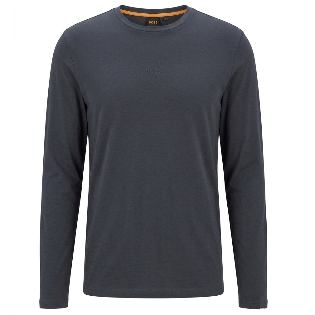 Boss Tchark Langarm-T-shirt Dunkelblau