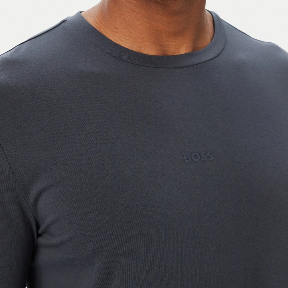 Boss Tchark Langarm-T-shirt Dunkelblau