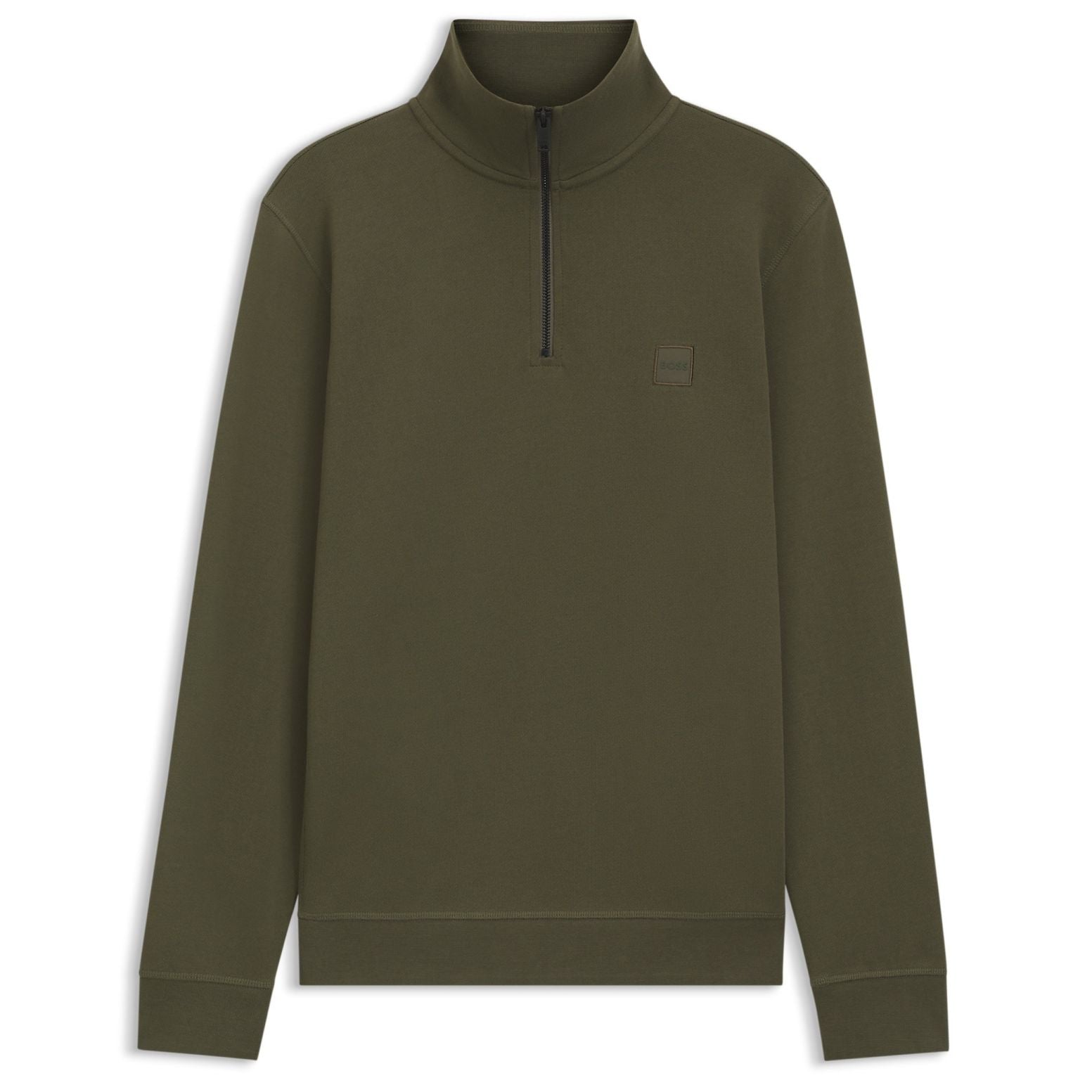 Boss Zetrust Half-Zip Pullover Dunkelgrün